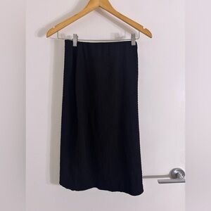 Tahari Black Pencil Skirt Midi